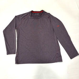 MIZUNO Men's Running Long Sleeve Tee Size M Purple
